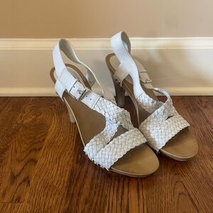 Nine West size 8.5 Strappy Braided Heels